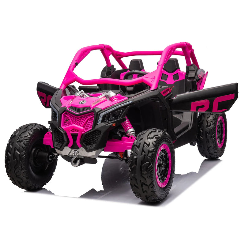 Load image into Gallery viewer, 24v x 14 Ah Licensed 4x4 Can-Am-800w RC Kids Ride on Car, UTV 2-Seater – Barbie Pink - Pre order- ETA 28th January 2025
