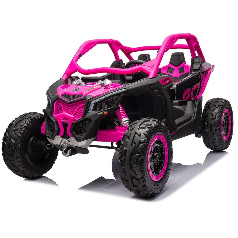 Load image into Gallery viewer, 24v x 14 Ah Licensed 4x4 Can-Am-800w RC Kids Ride on Car, UTV 2-Seater – Barbie Pink - Pre order- ETA 28th January 2025
