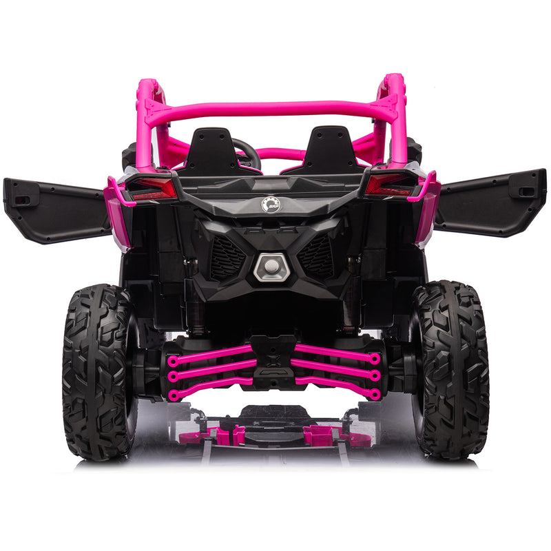 Load image into Gallery viewer, 24v x 14 Ah Licensed 4x4 Can-Am-800w RC Kids Ride on Car, UTV 2-Seater – Barbie Pink - Pre order- ETA 28th January 2025
