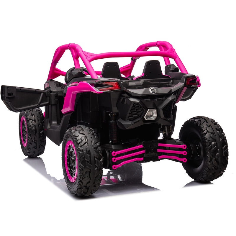 Load image into Gallery viewer, 24v x 14 Ah Licensed 4x4 Can-Am-800w RC Kids Ride on Car, UTV 2-Seater – Barbie Pink - Pre order- ETA 28th January 2025
