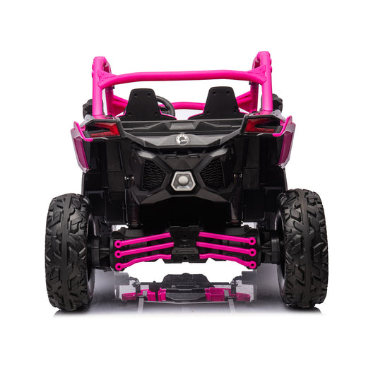 24v x 14 Ah Licensed 4x4 Can-Am-800w RC Kids Ride on Car, UTV 2-Seater – Barbie Pink - Pre order- ETA 28th January 2025