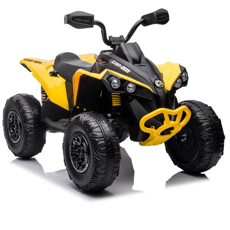 Load image into Gallery viewer, 24V 800W Licensed Can-Am Renegade 4×4 ATV Quad Bike – Yellow
