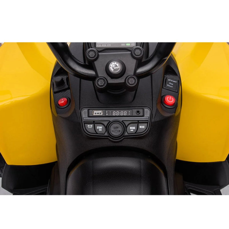 Load image into Gallery viewer, 24V 800W Licensed Can-Am Renegade 4×4 ATV Quad Bike – Yellow
