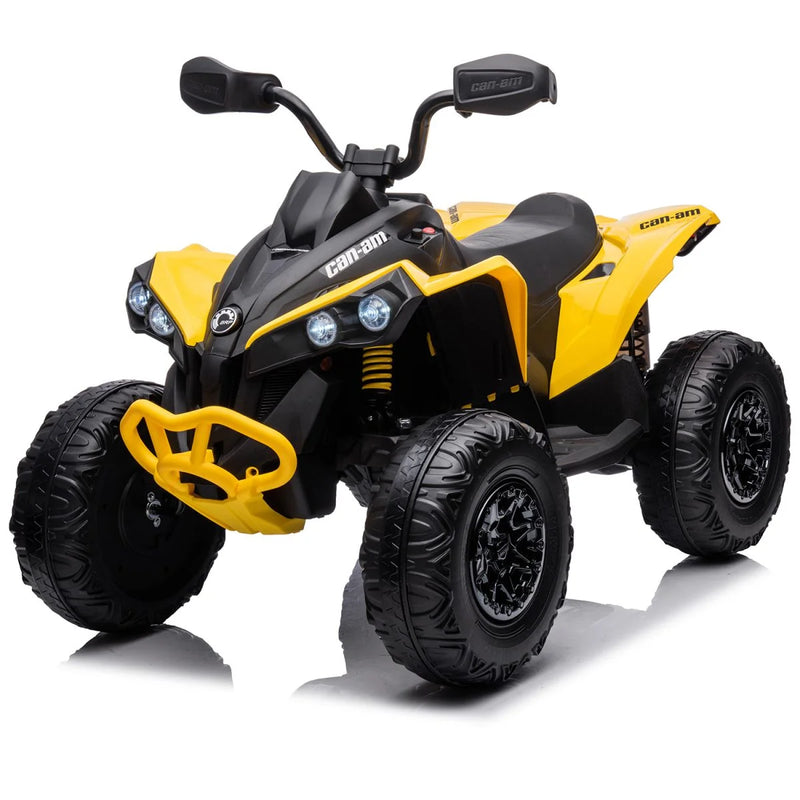 Load image into Gallery viewer, 24V 800W Licensed Can-Am Renegade 4×4 ATV Quad Bike – Yellow
