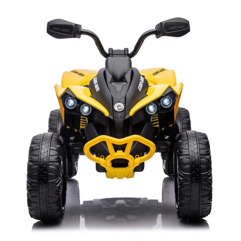 Load image into Gallery viewer, 24V 800W Licensed Can-Am Renegade 4×4 ATV Quad Bike – Yellow
