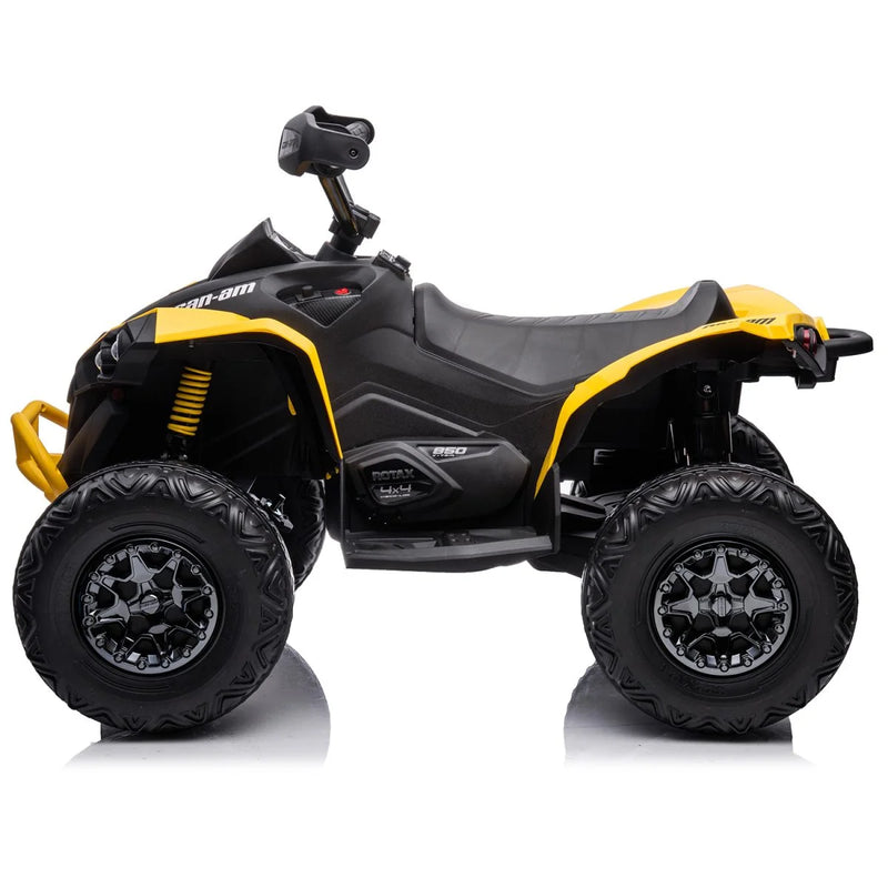 Load image into Gallery viewer, 24V 800W Licensed Can-Am Renegade 4×4 ATV Quad Bike – Yellow
