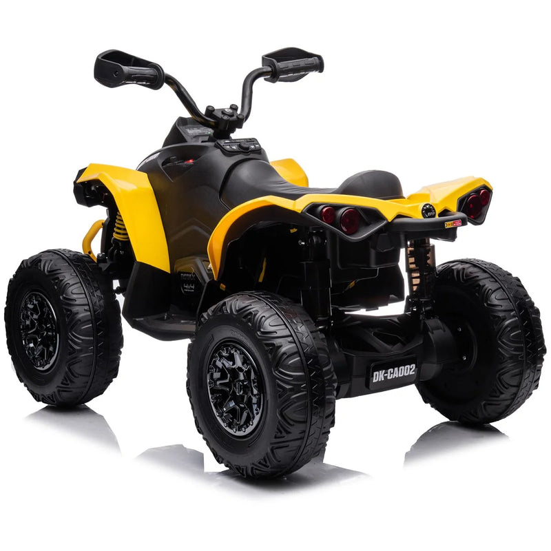 Load image into Gallery viewer, 24V 800W Licensed Can-Am Renegade 4×4 ATV Quad Bike – Yellow
