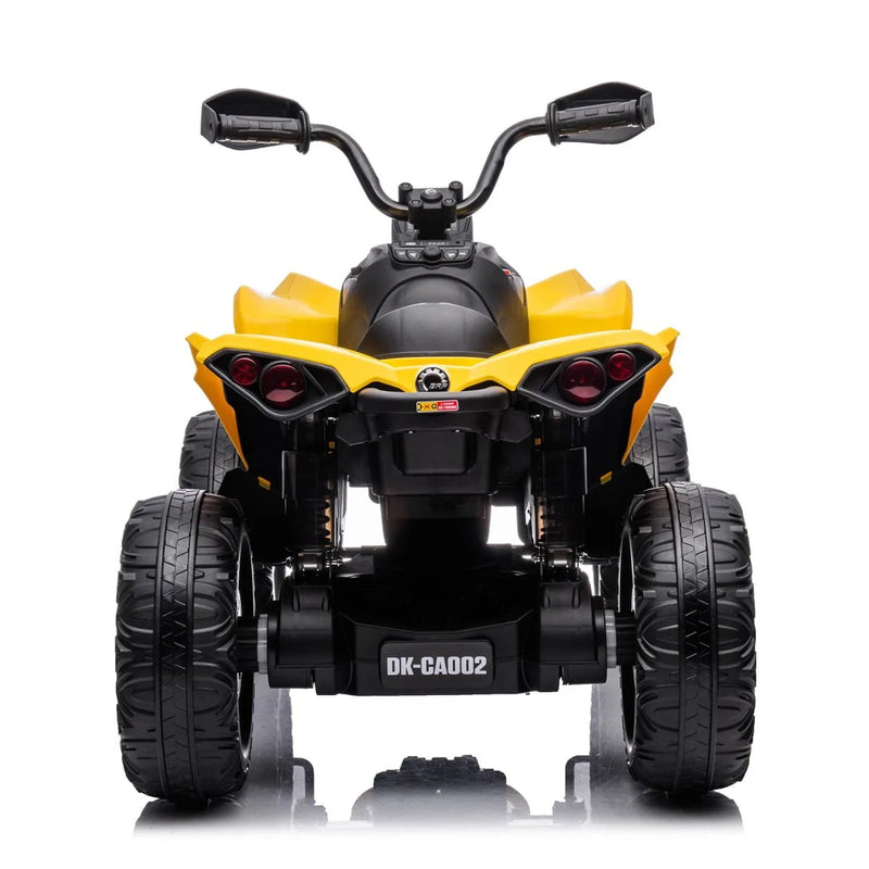 Load image into Gallery viewer, 24V 800W Licensed Can-Am Renegade 4×4 ATV Quad Bike – Yellow
