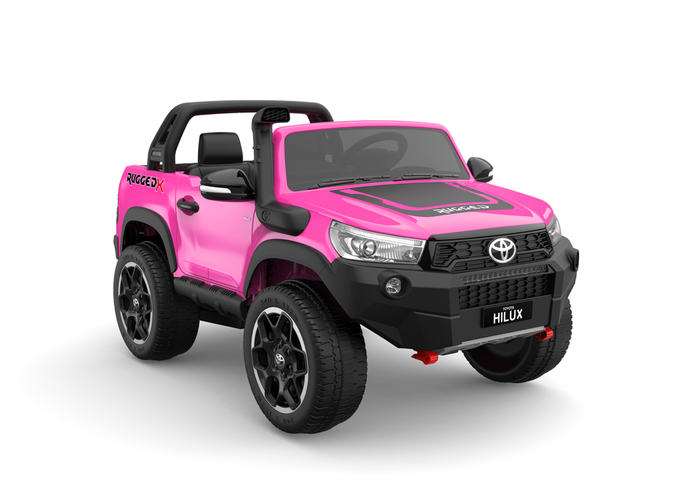 24v x 14 Ah licensed 800 w 4x4 Toyota Hilux Kids Ride on Car Barbie Pink - Pre-Order ETA 25 August 2024