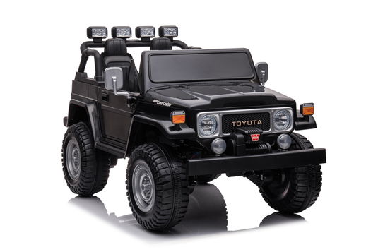 24v licenced Toyota Land Cruiser Jeep 4x4 Ride on Car – Black