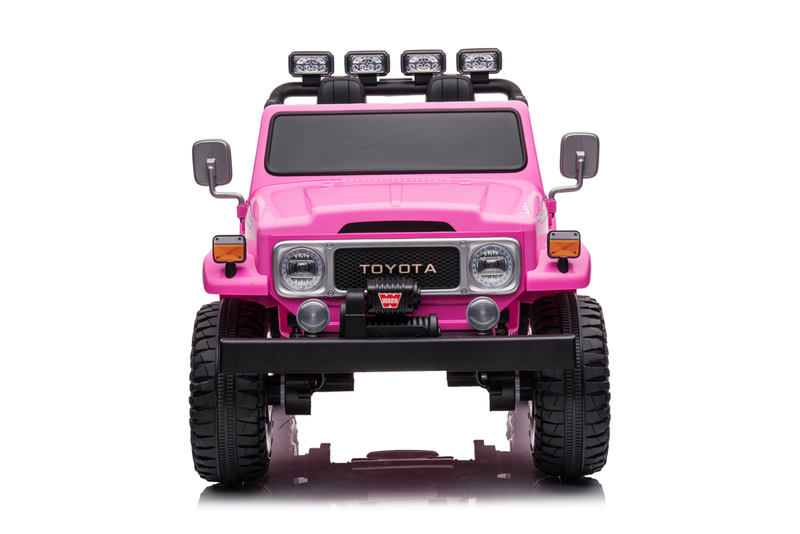 Load image into Gallery viewer, 24v Licenced Toyota Land Cruiser Jeep 4x4 Ride on Car – Pink
