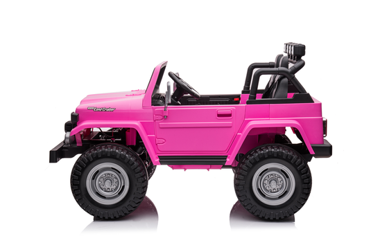 24v Licenced Toyota Land Cruiser Jeep 4x4 Ride on Car – Pink