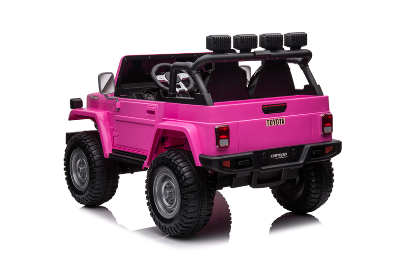 Load image into Gallery viewer, 24v Licenced Toyota Land Cruiser Jeep 4x4 Ride on Car – Pink
