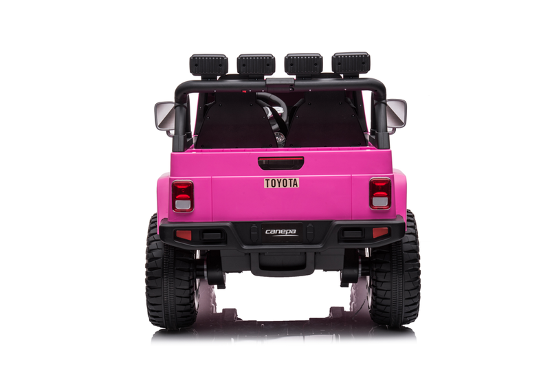 Load image into Gallery viewer, 24v Licenced Toyota Land Cruiser Jeep 4x4 Ride on Car – Pink
