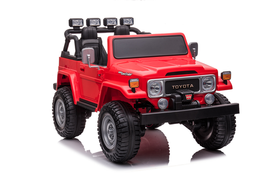 24v licenced Toyota Land Cruiser Jeep 4x4 Ride on Car – Red