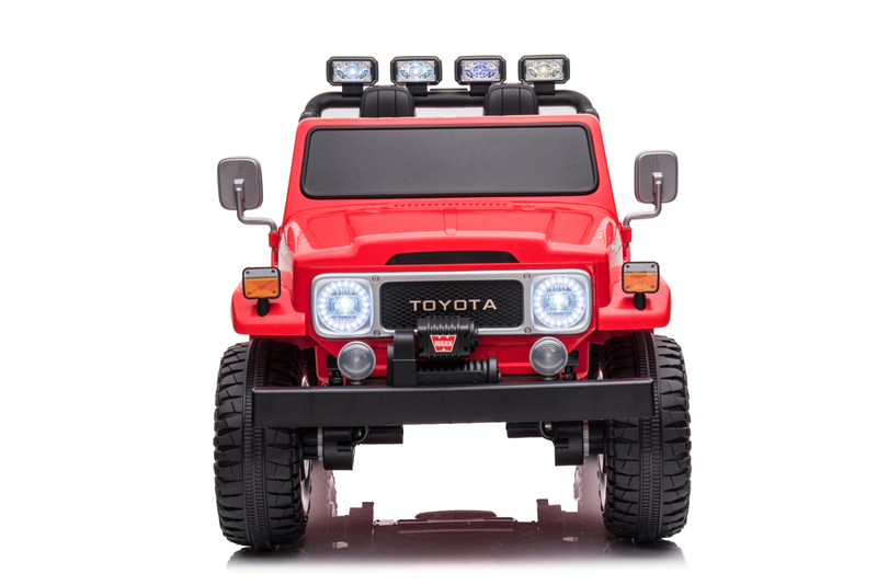 Load image into Gallery viewer, 24v licenced Toyota Land Cruiser Jeep 4x4 Ride on Car – Red
