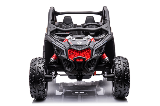 24v x 14 Ah Licensed 4x4 Can-Am-800w RC Kids Ride on Car, UTV 2-Seater - Black