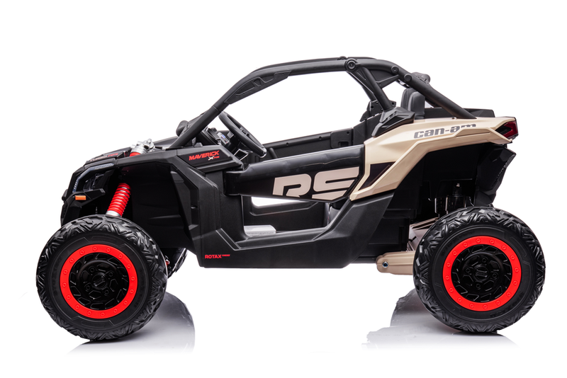 Load image into Gallery viewer, 24v x 14 Ah Licensed 4x4 Can-Am-800w RC Kids Ride on Car, UTV 2-Seater - Black
