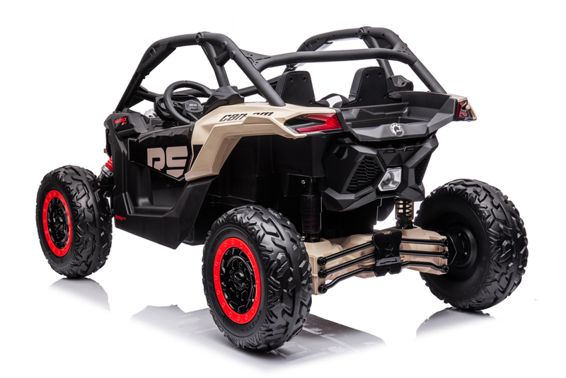 Load image into Gallery viewer, 24v x 14 Ah Licensed 4x4 Can-Am-800w RC Kids Ride on Car, UTV 2-Seater - Black
