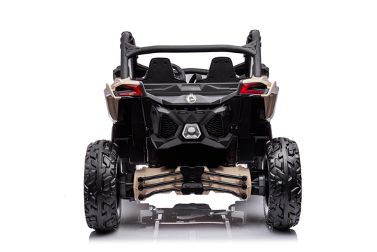 24v x 14 Ah Licensed 4x4 Can-Am-800w RC Kids Ride on Car, UTV 2-Seater - Black