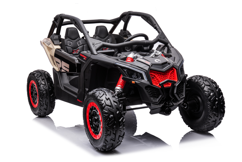 Load image into Gallery viewer, 24v x 14 Ah Licensed 4x4 Can-Am-800w RC Kids Ride on Car, UTV 2-Seater - Black
